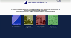 Desktop Screenshot of berliner-genossenschaftsforum.de